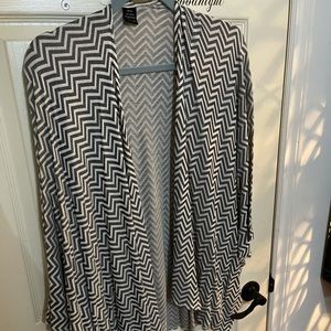 Grey & White Chevron Shall